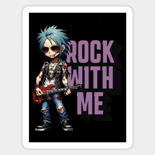 Rock With Me Magnet by MonkeyLogick